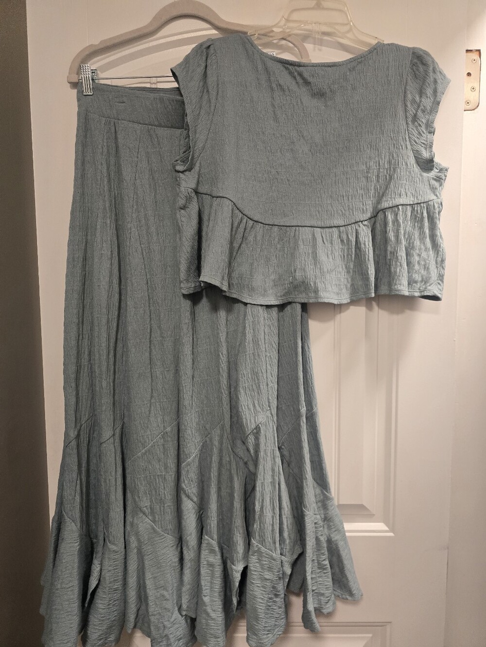 FREE PEOPLE BEACH Alaina Skirt Set In Slate - Picture 6 of 7